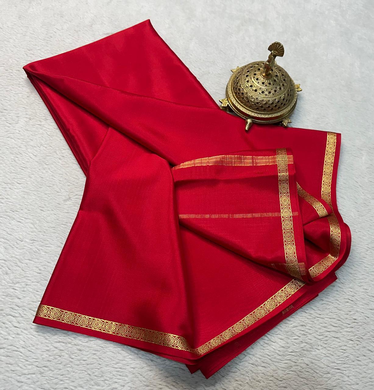 Sartorial Sophistication: Line Pallu by Icultuers with Petite Borders in Vibrant Solids