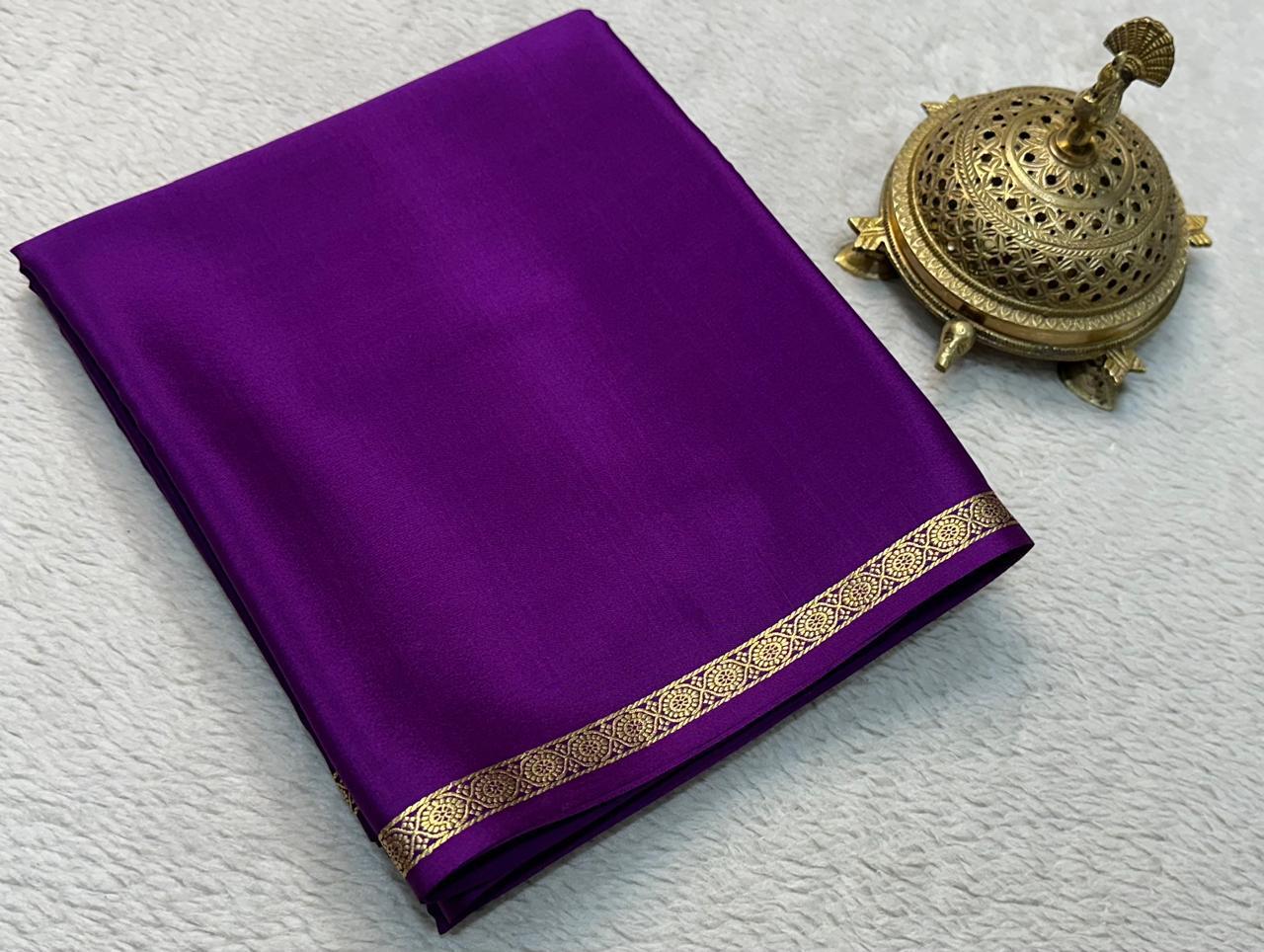 Sartorial Sophistication: Line Pallu by Icultuers with Petite Borders in Vibrant Solids