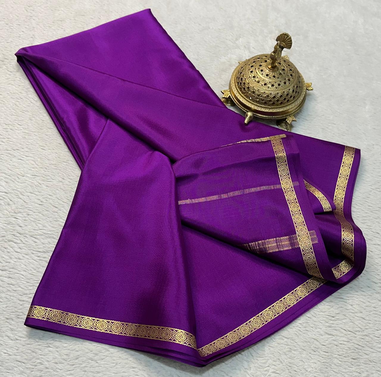 Sartorial Sophistication: Line Pallu by Icultuers with Petite Borders in Vibrant Solids