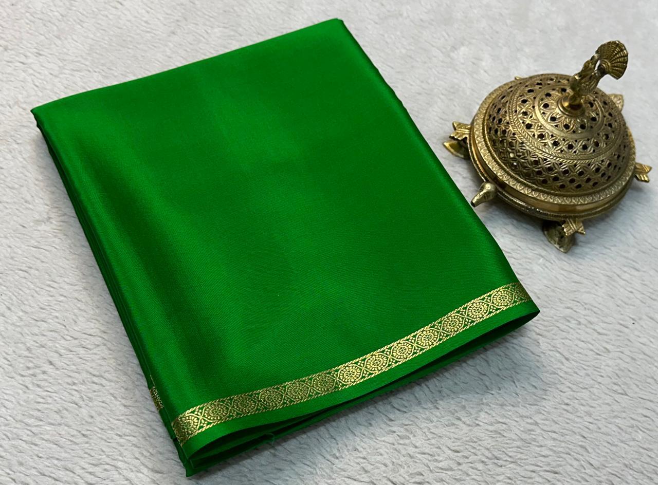 Sartorial Sophistication: Line Pallu by Icultuers with Petite Borders in Vibrant Solids