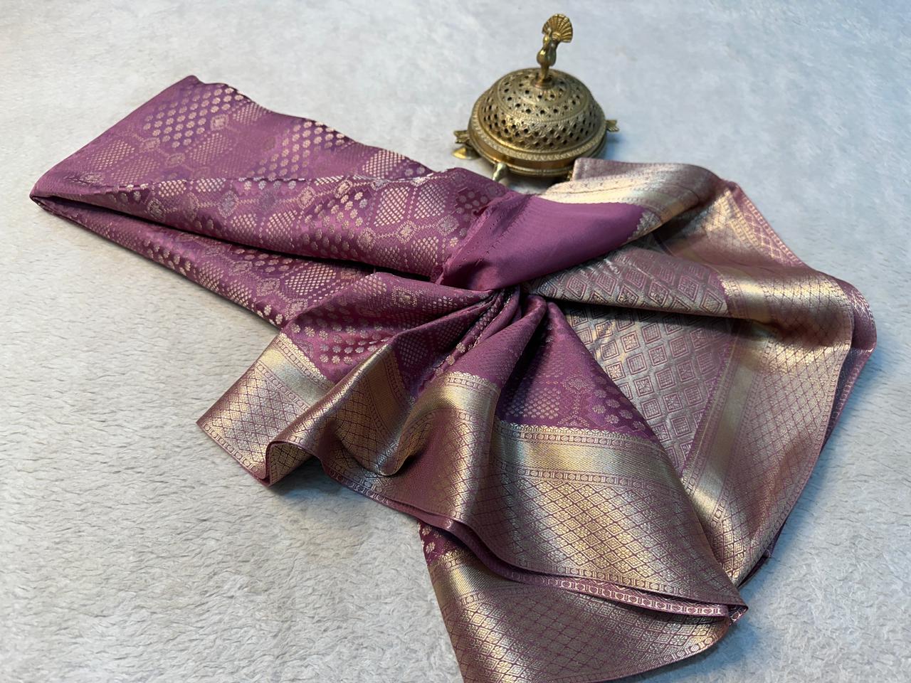 Exclusive Bridal Brocade Silk Saree with Opulent Rich Pallu – Timeless Elegance