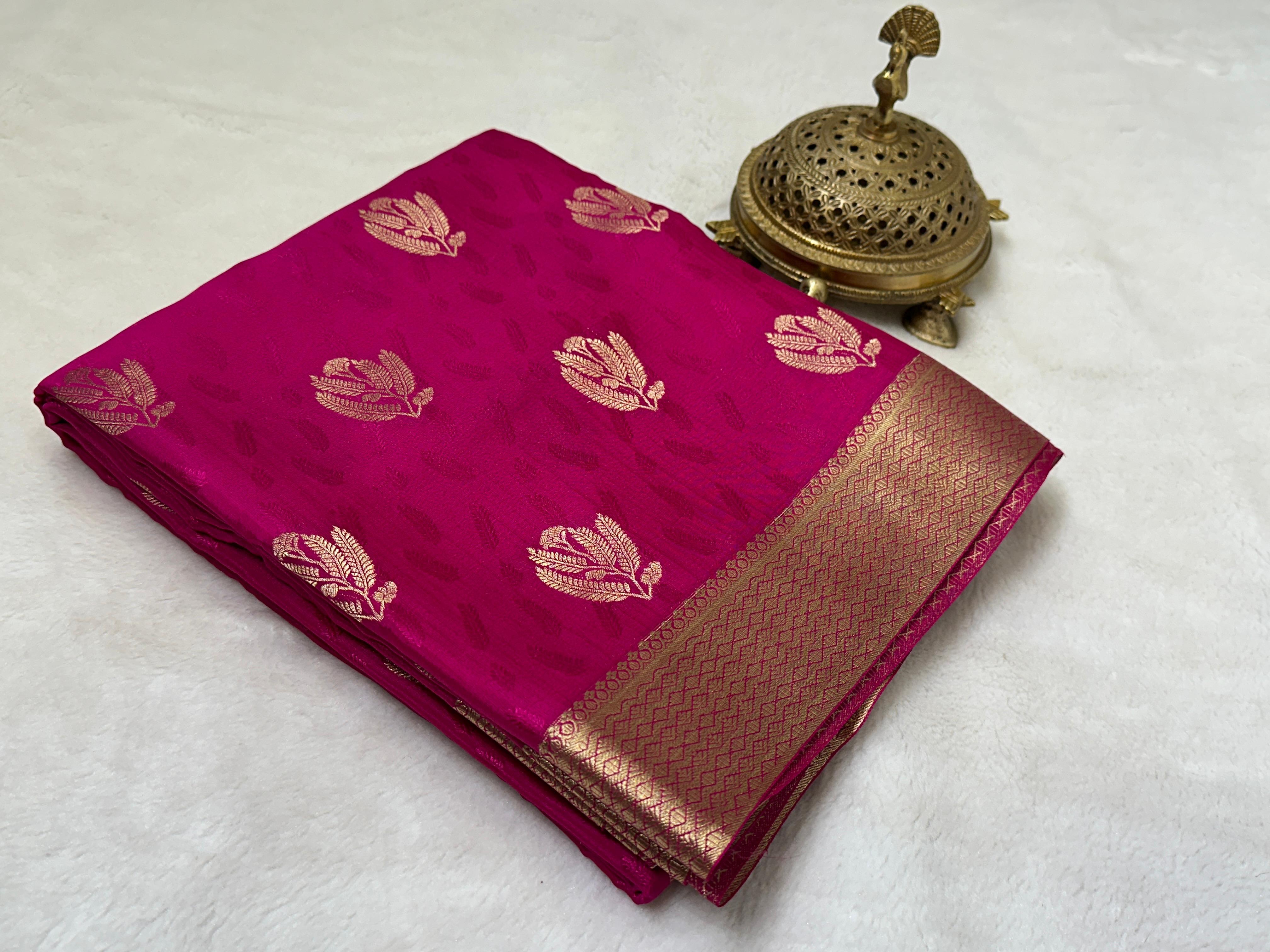 Buy Brocade Mysore Silk Saree – Rich Pallu & Border
