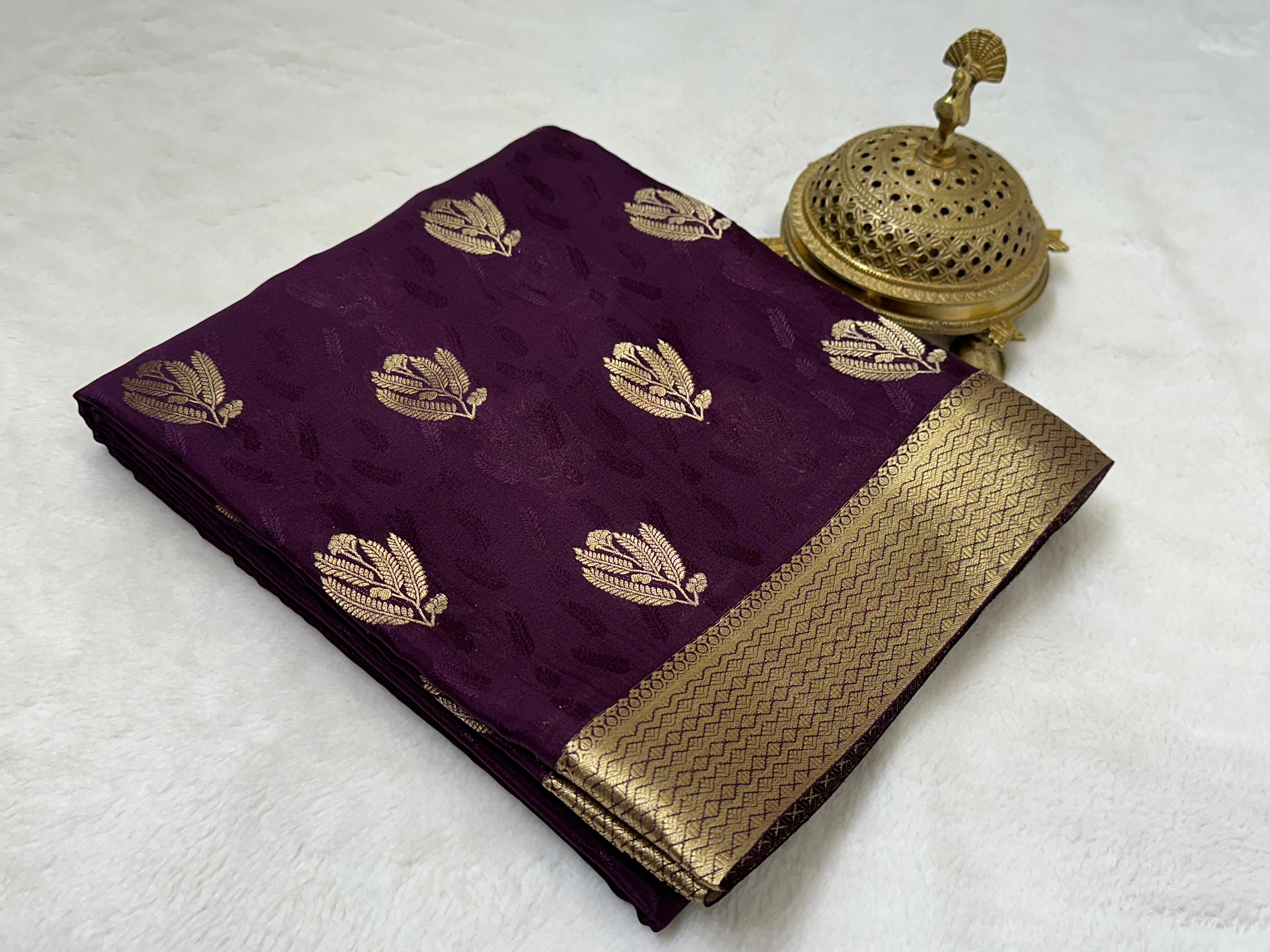 Buy Brocade Mysore Silk Saree – Rich Pallu & Border