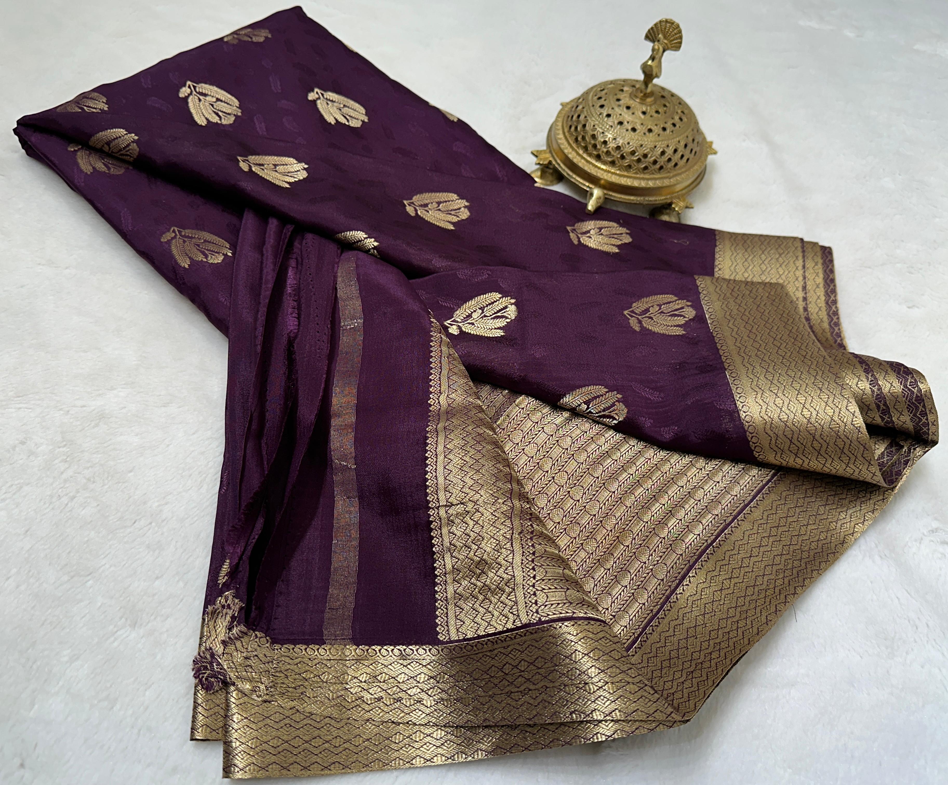 Buy Brocade Mysore Silk Saree – Rich Pallu & Border