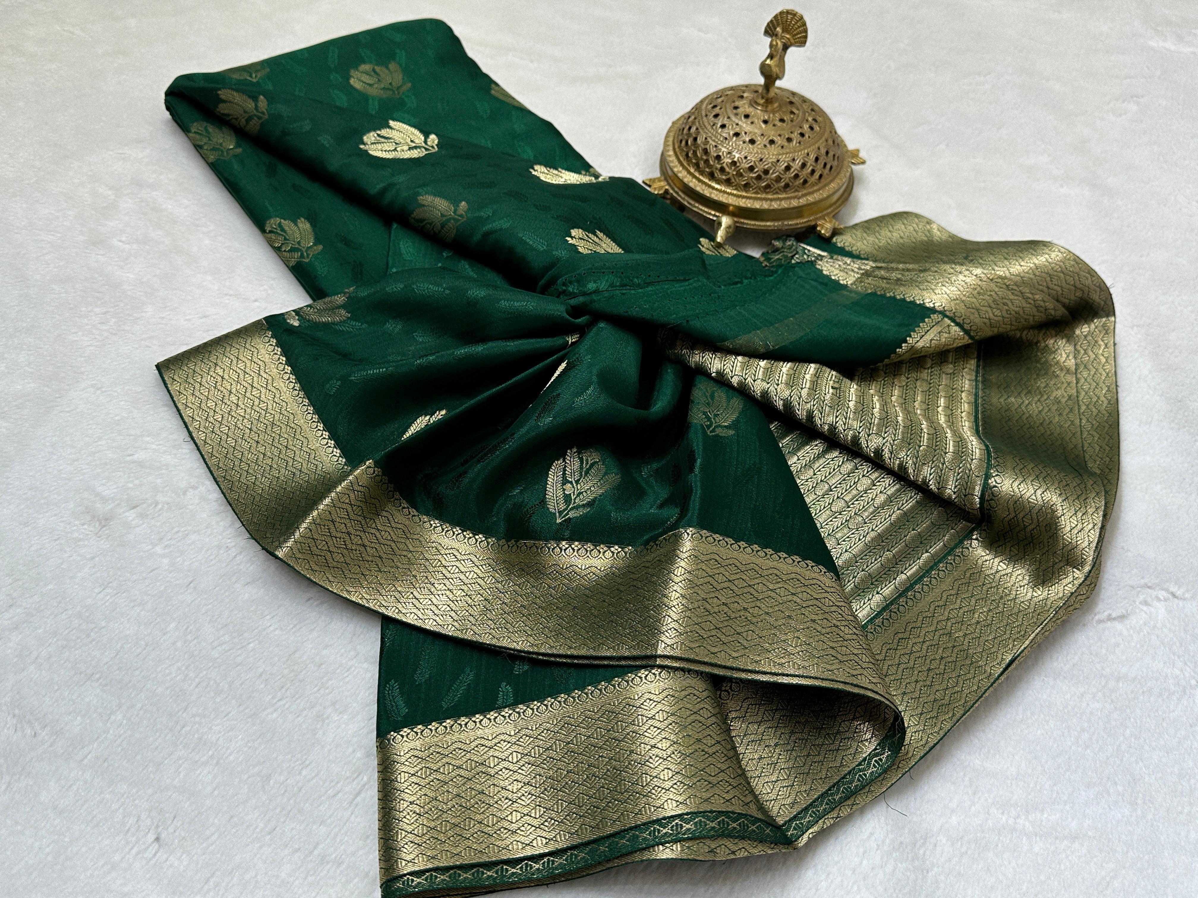 Buy Brocade Mysore Silk Saree – Rich Pallu & Border