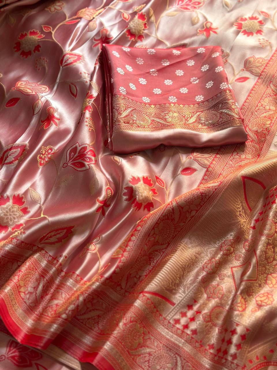 Golden Fendy Shine by Icultuer with Sabyasachi-Inspired Lace & Stitched Blouse