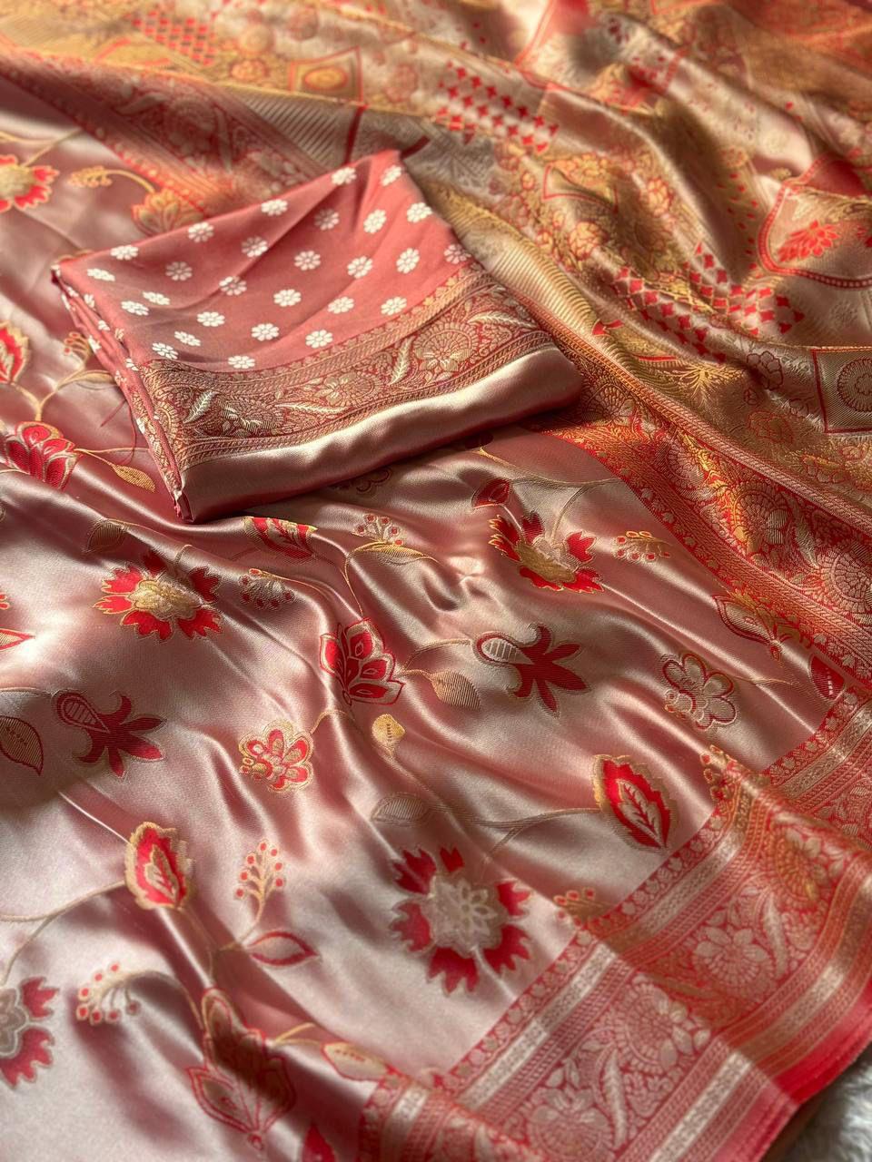 Golden Fendy Shine by Icultuer with Sabyasachi-Inspired Lace & Stitched Blouse