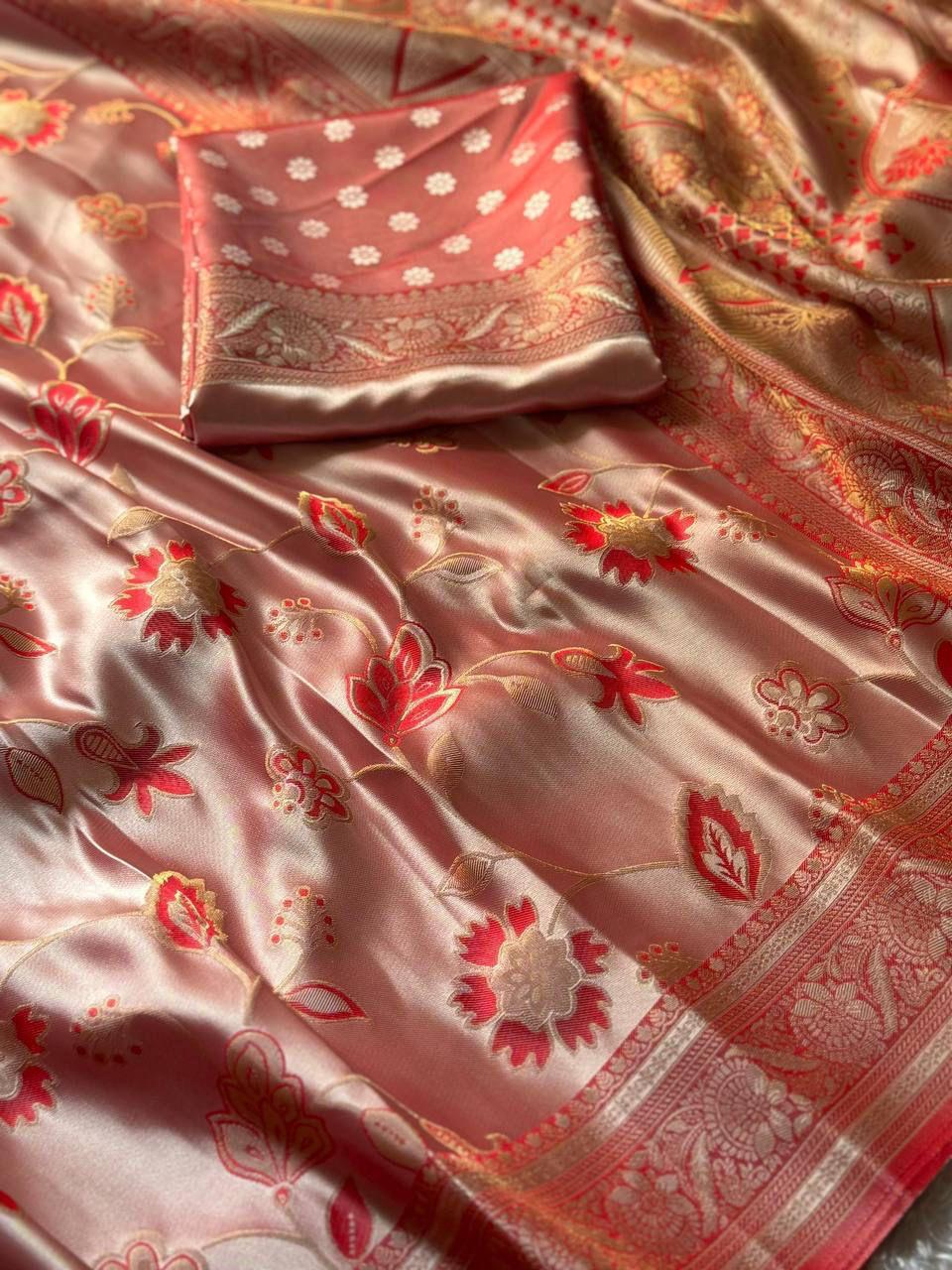Golden Fendy Shine by Icultuer with Sabyasachi-Inspired Lace & Stitched Blouse
