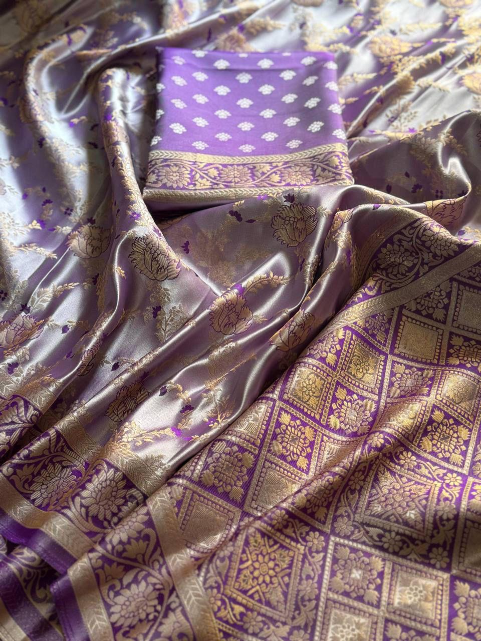 Golden Fendy Shine by Icultuer with Sabyasachi-Inspired Lace & Stitched Blouse