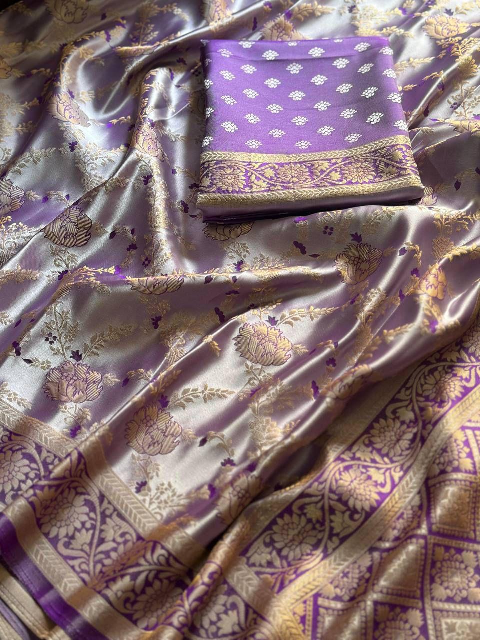 Golden Fendy Shine by Icultuer with Sabyasachi-Inspired Lace & Stitched Blouse