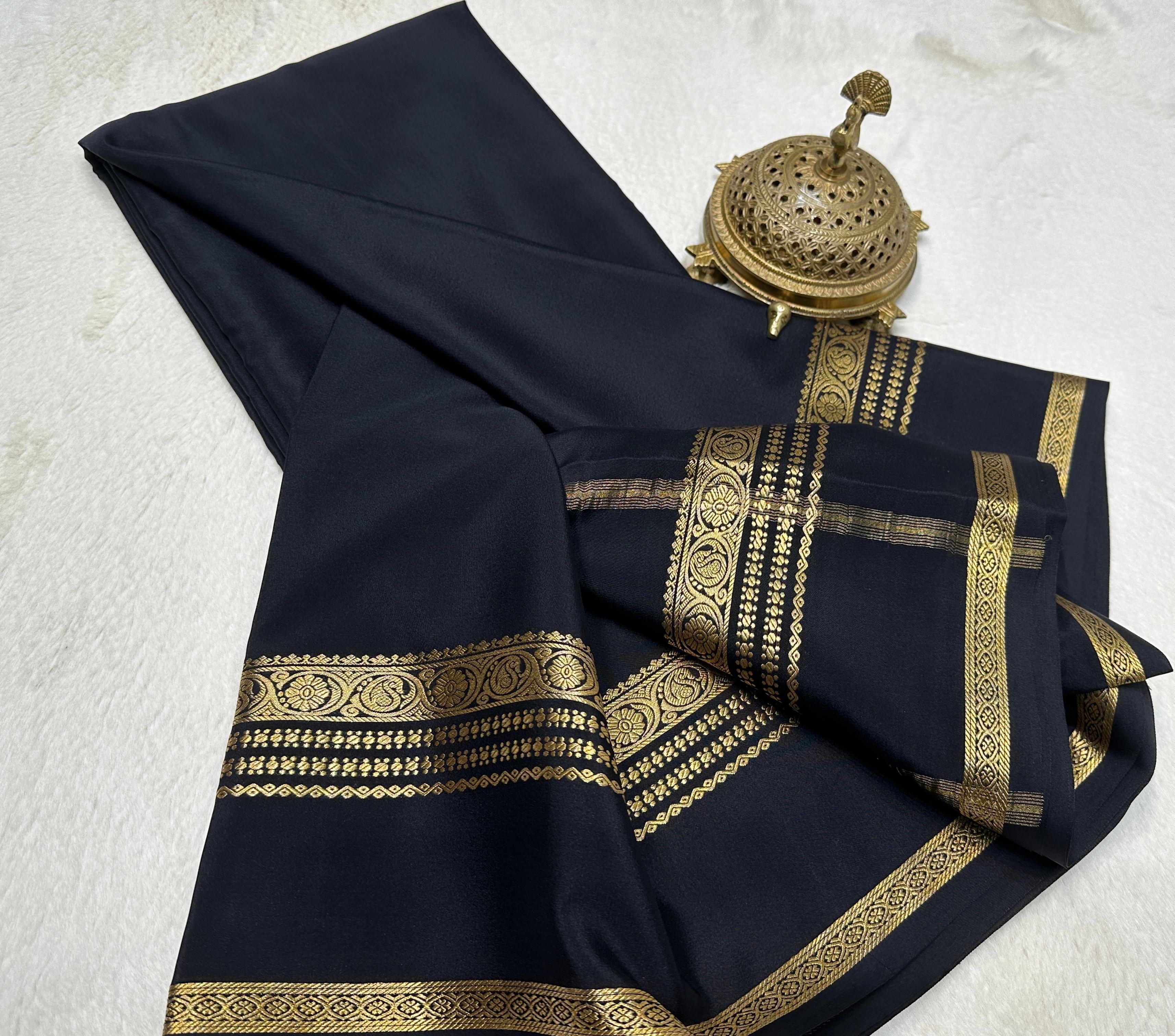 Women's Mysore Silk by Icultuer Elegant Handwoven Traditional by Icultuer
