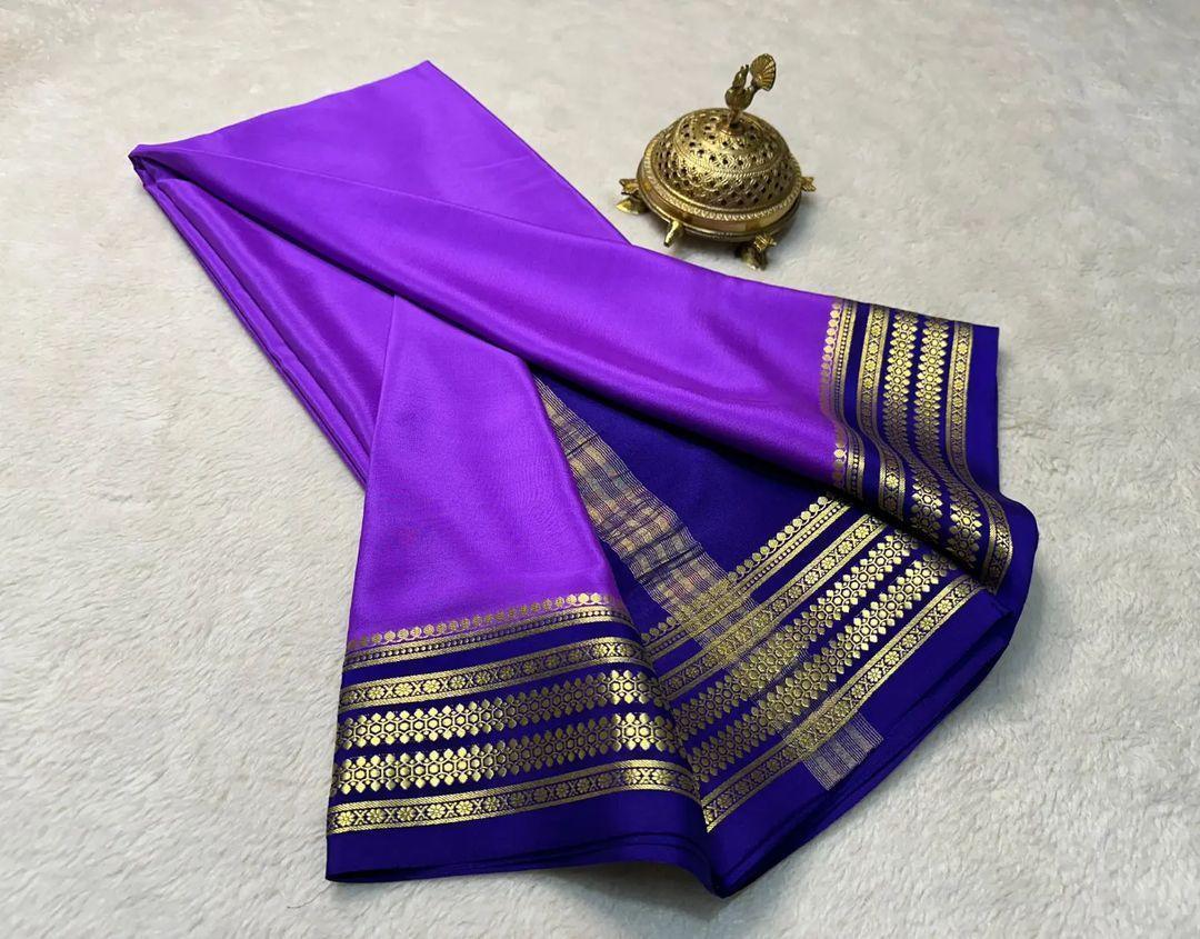 Elegant Frame: Pure Silk Saree with Beautiful Borders