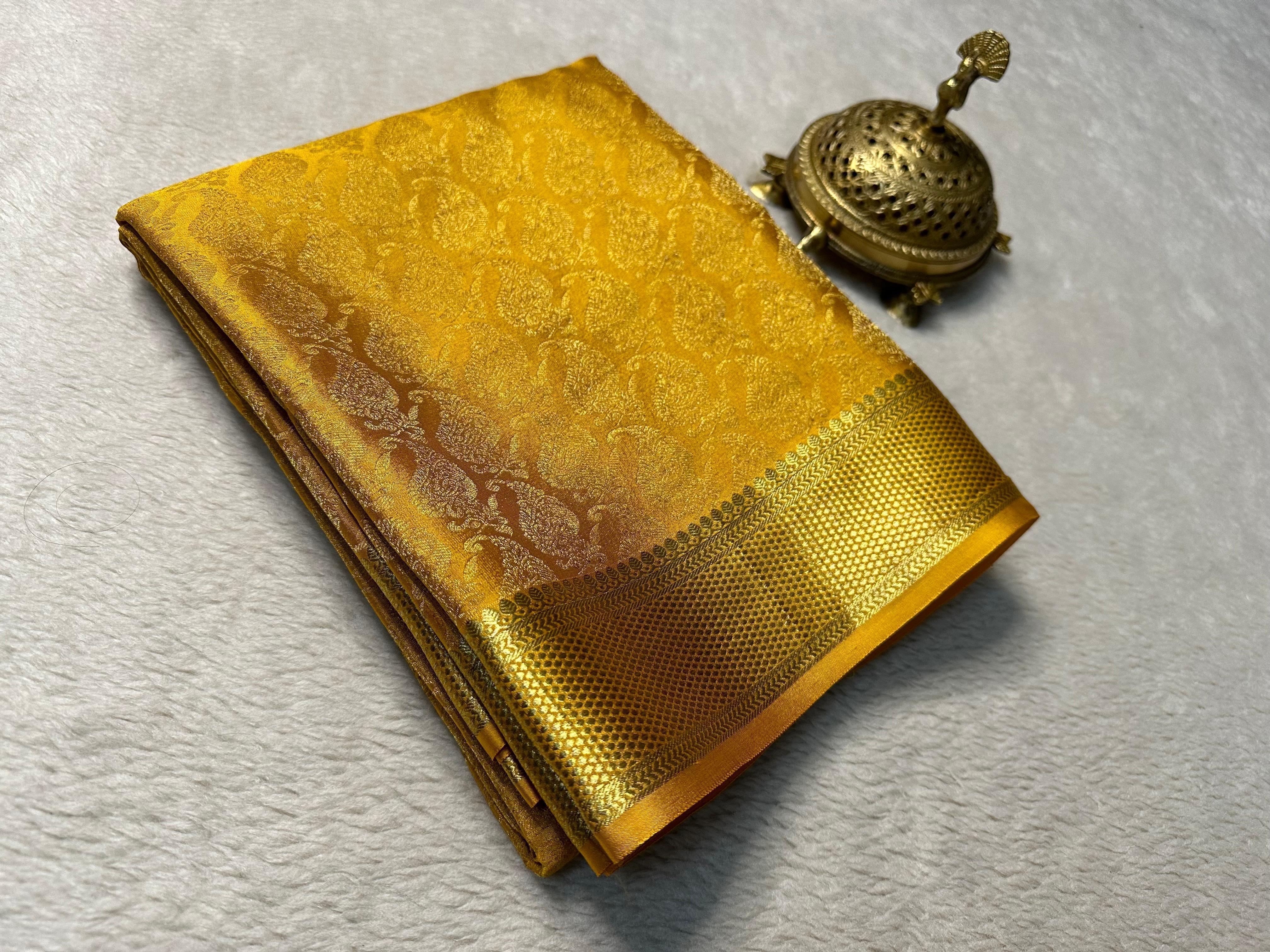 Silken Dreams Await: Browse Pure Brocade Sarees