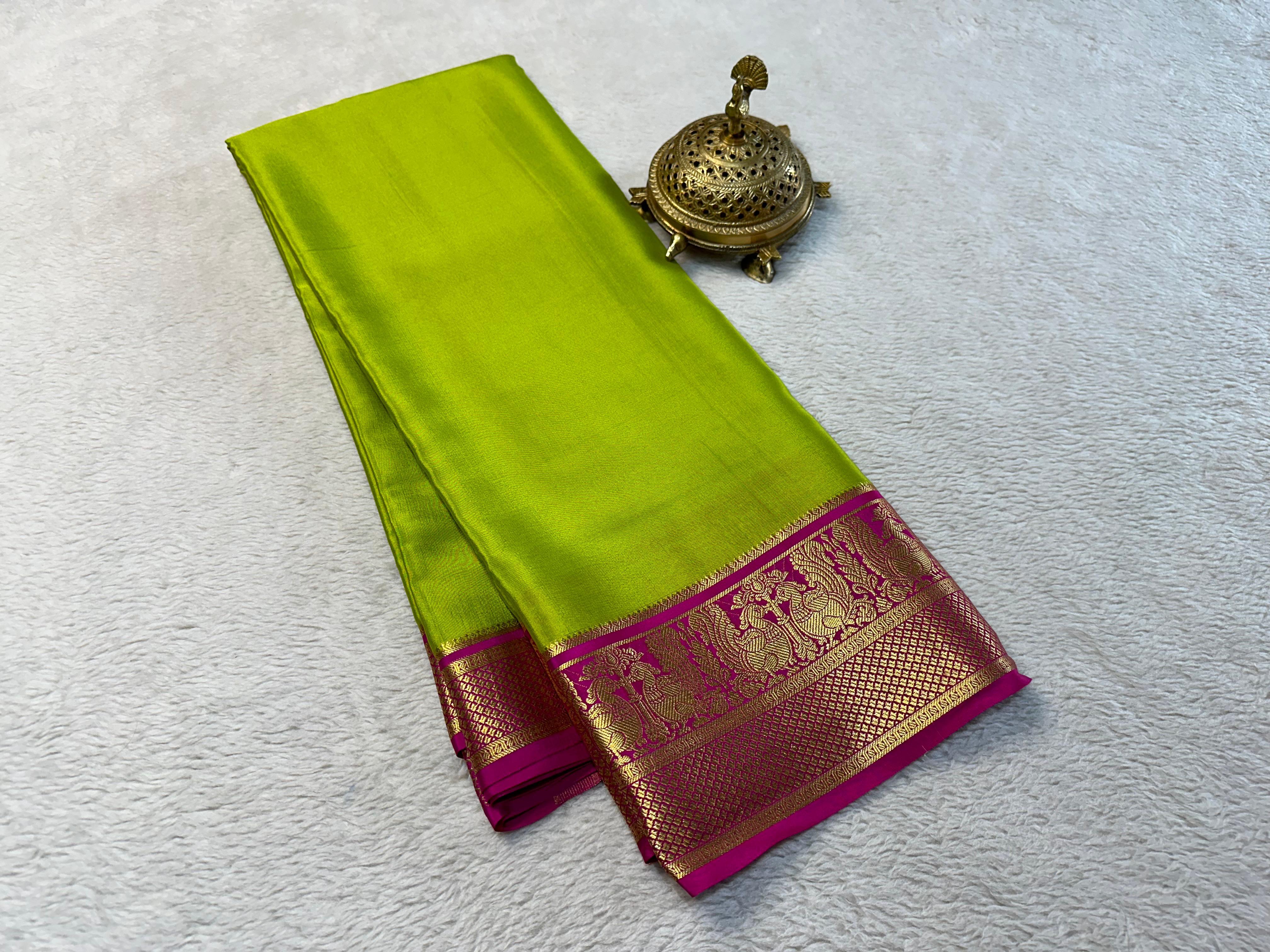 Multi color Mysore Silk by Icultuer