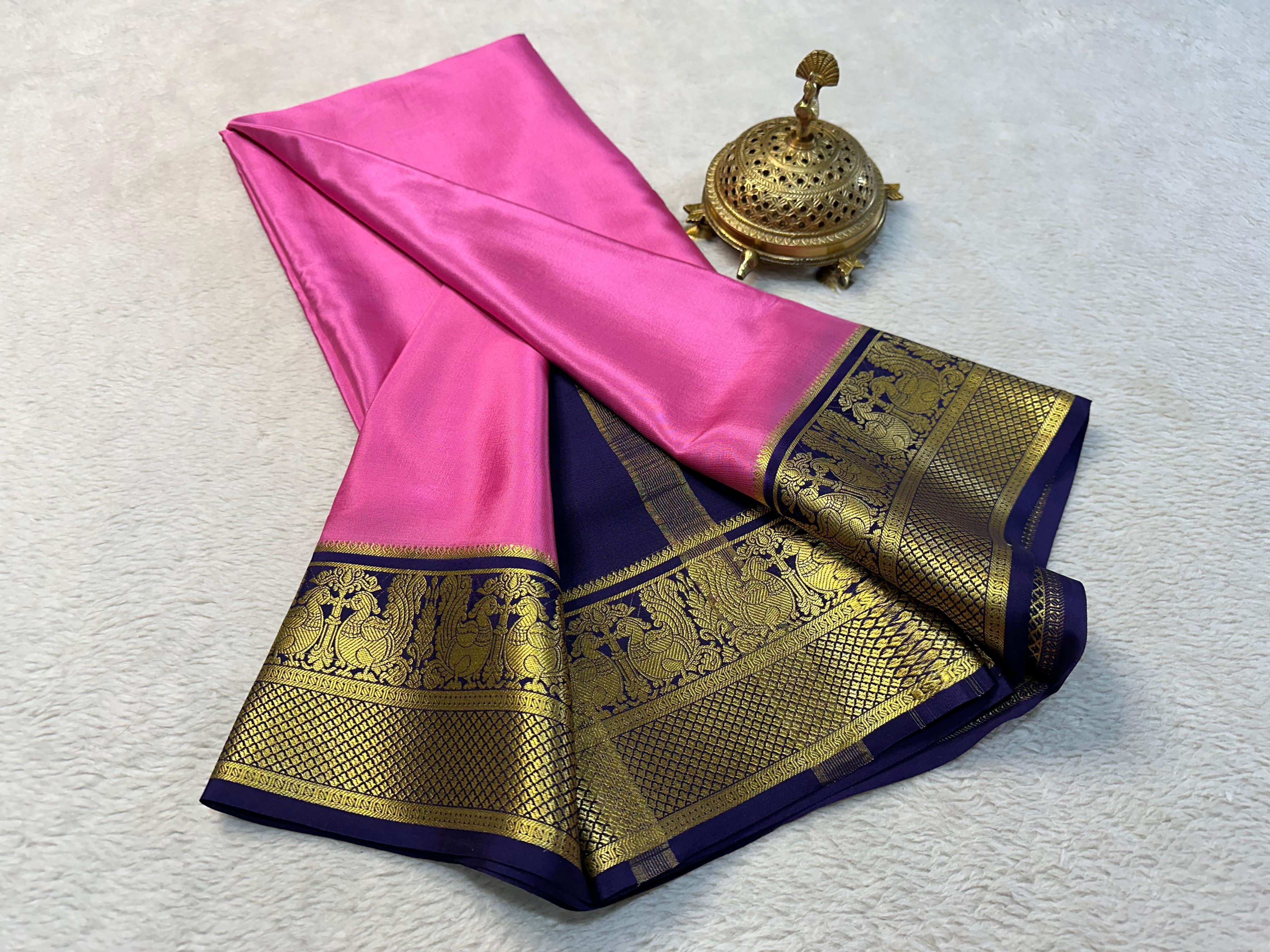 Multi color Mysore Silk by Icultuer