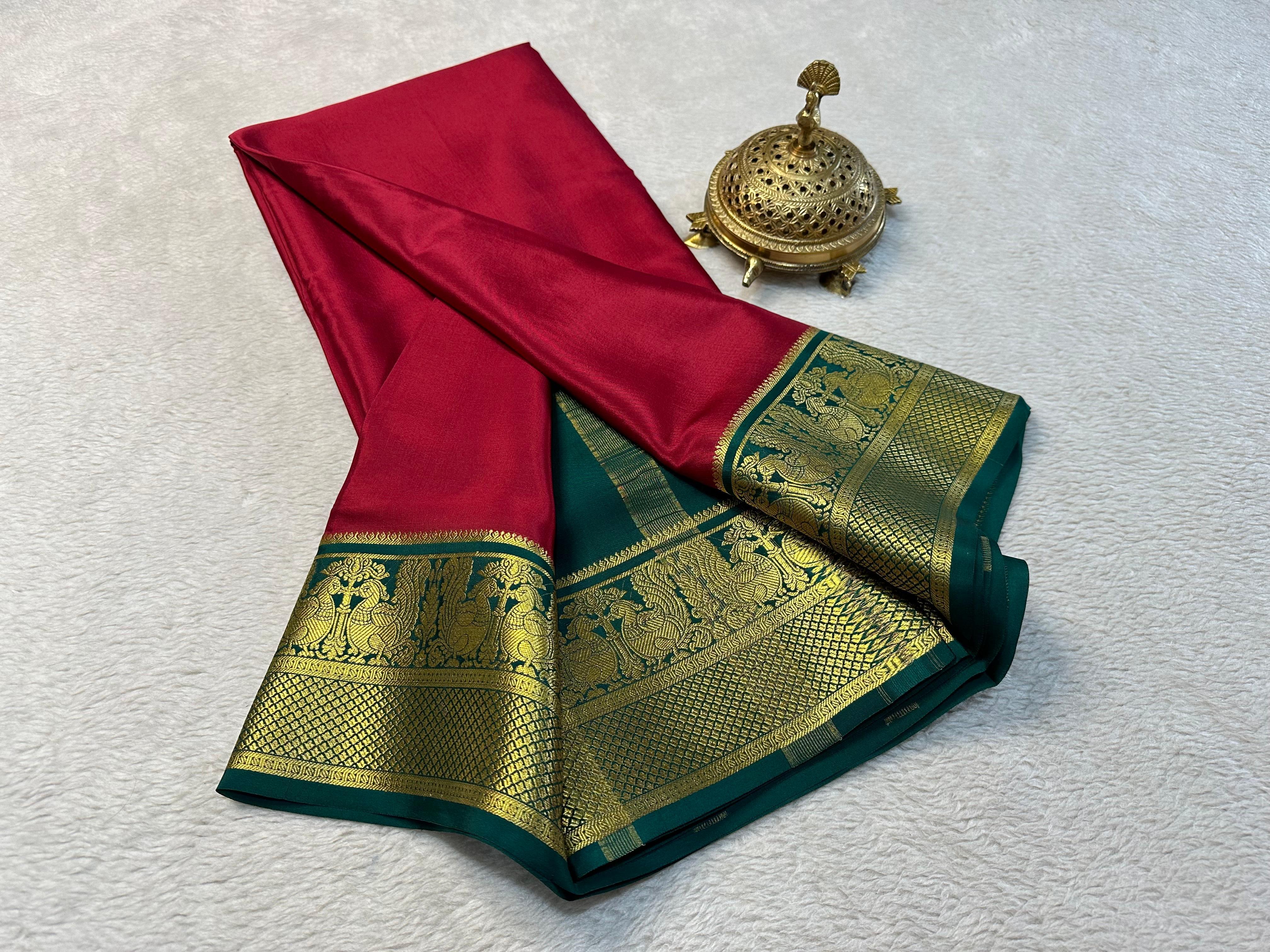 Multi color Mysore Silk by Icultuer