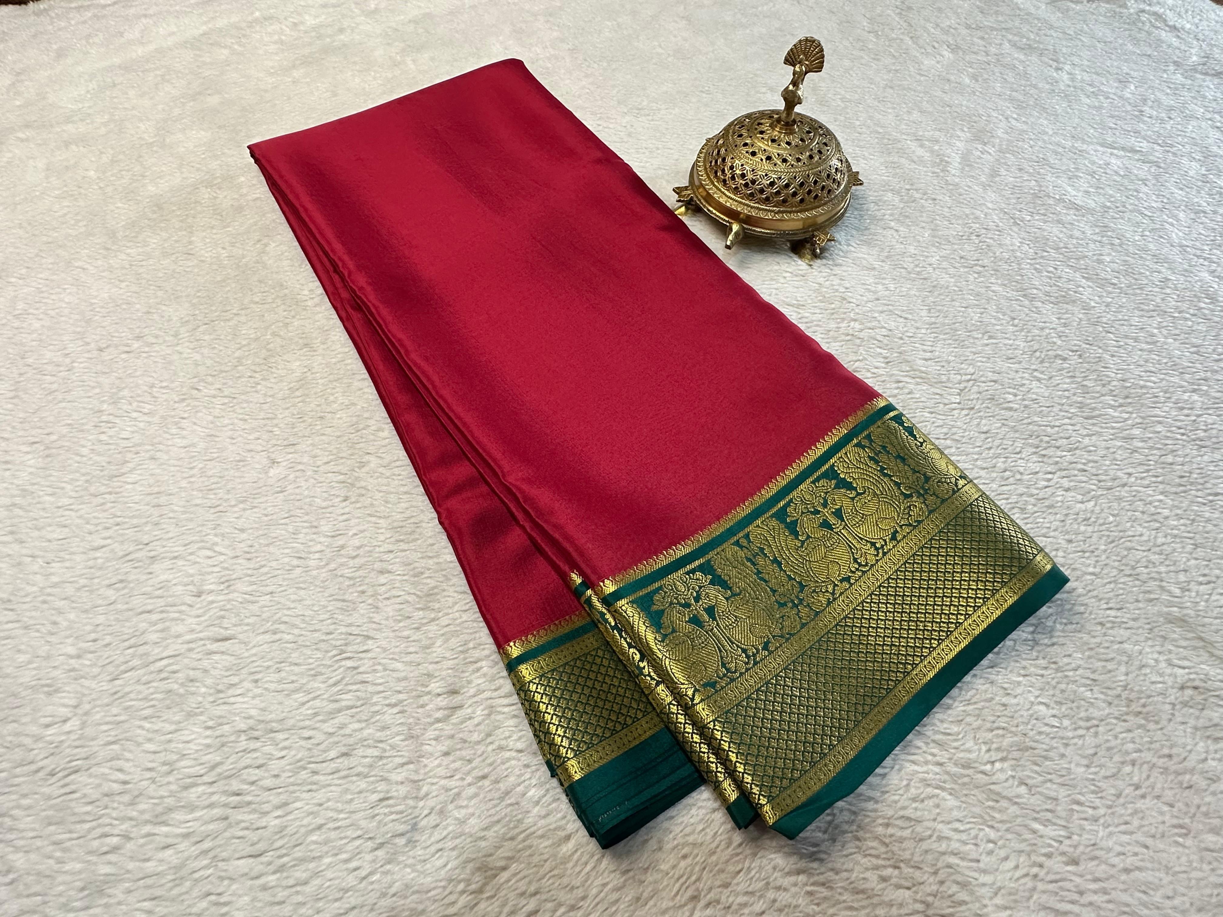 Multi color Mysore Silk by Icultuer