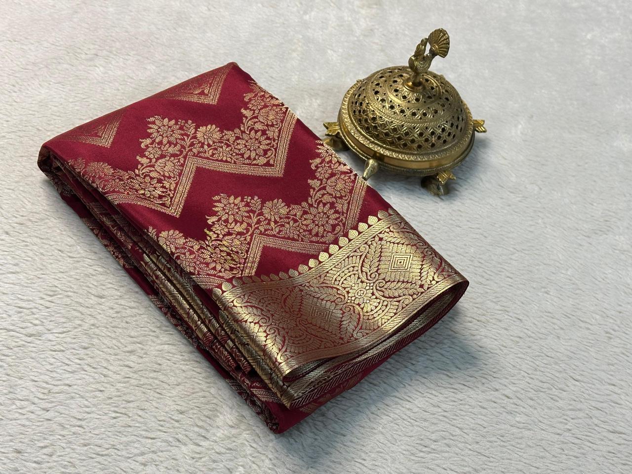 The Royal Brocade Silk by Icultuer Elegance