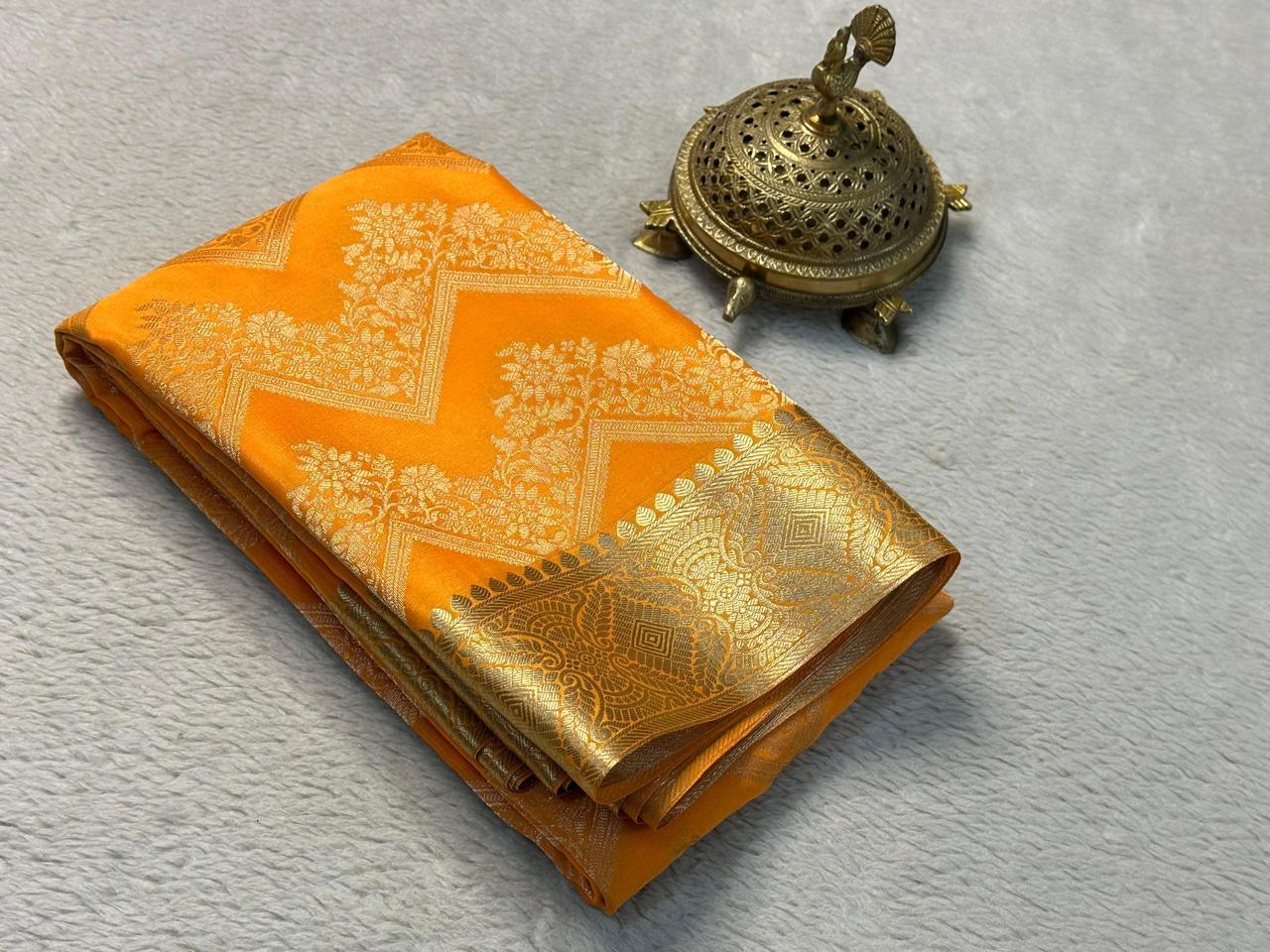 The Royal Brocade Silk by Icultuer Elegance