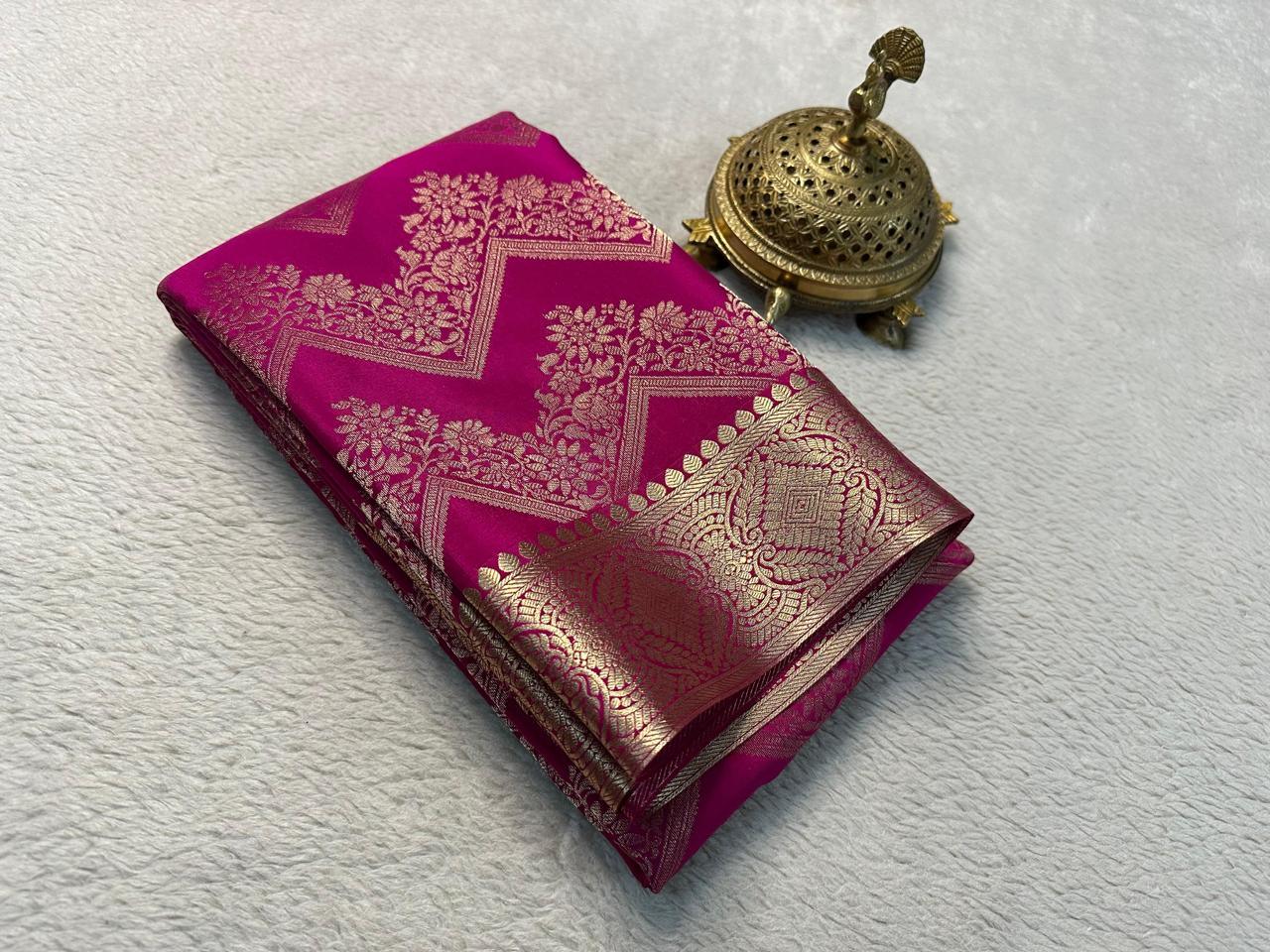 The Royal Brocade Silk by Icultuer Elegance
