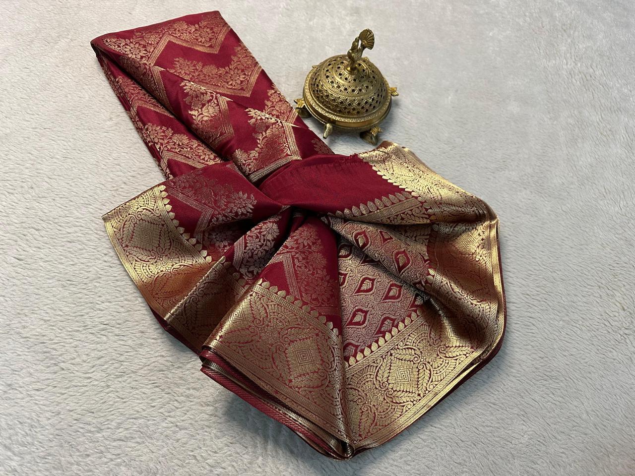 The Royal Brocade Silk by Icultuer Elegance