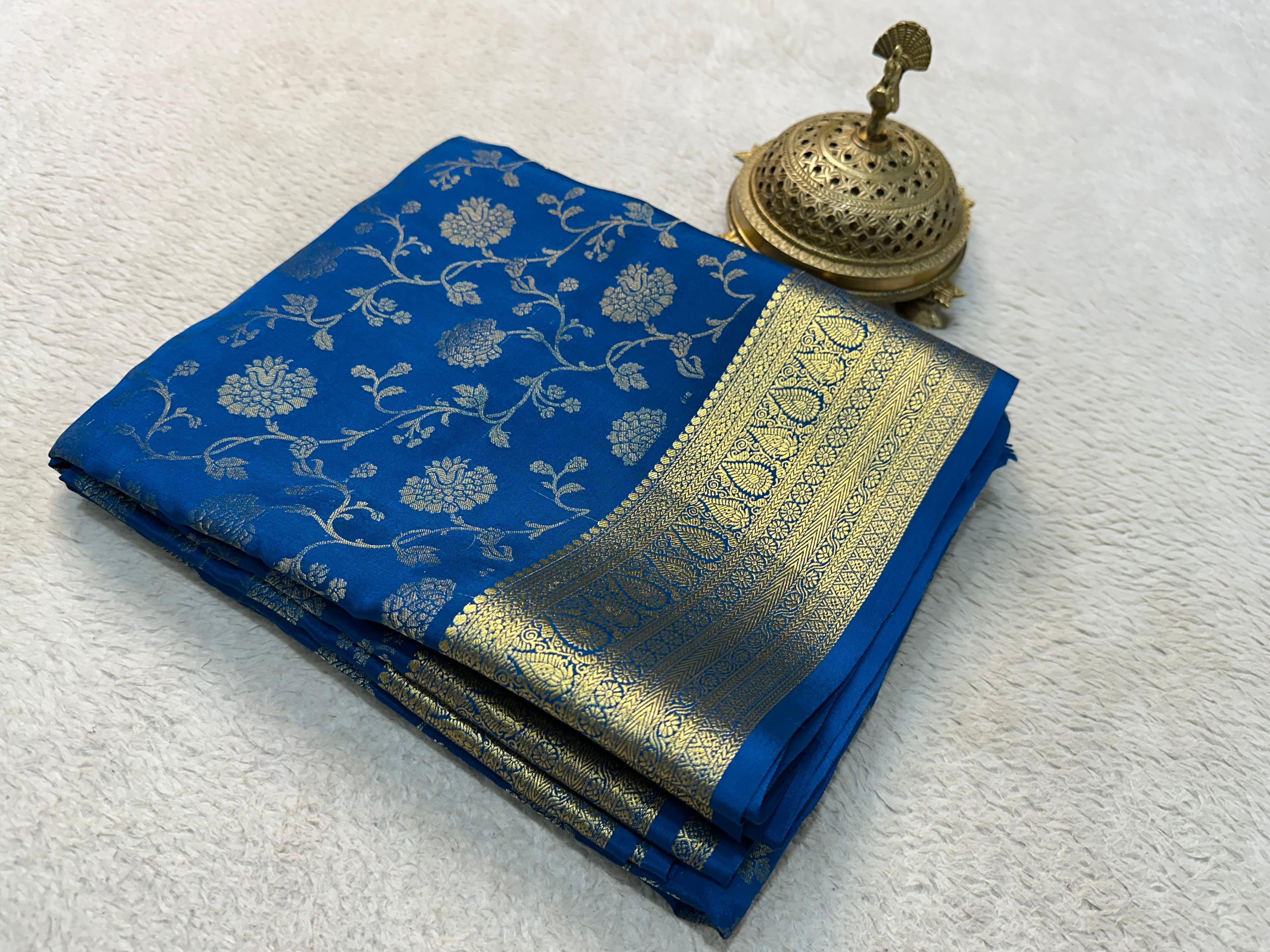 Rani colour soft Bridal Mysore Silk by Icultuer