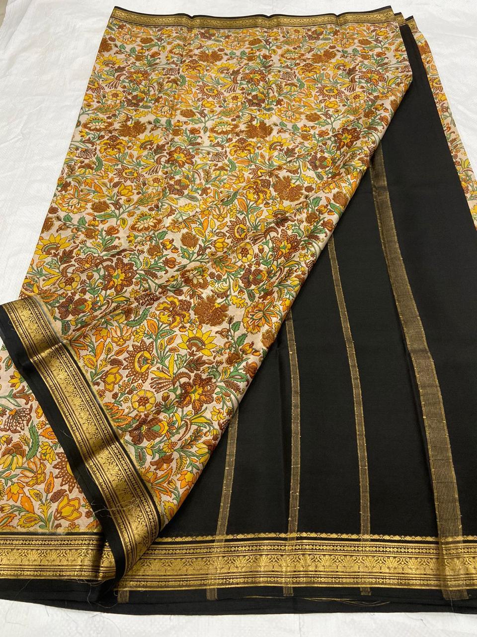 Buy PAVITRA Pure Kubera Pattu Saree – Digital Print Silk Collection