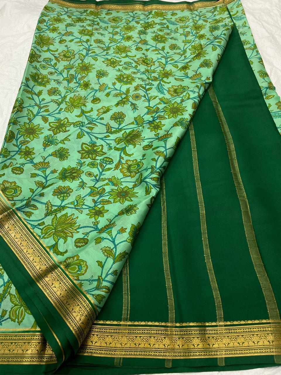 Buy PAVITRA Pure Kubera Pattu Saree – Digital Print Silk Collection