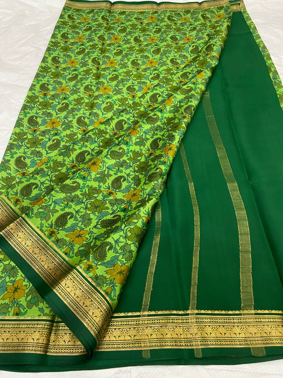 Buy PAVITRA Pure Kubera Pattu Saree – Digital Print Silk Collection