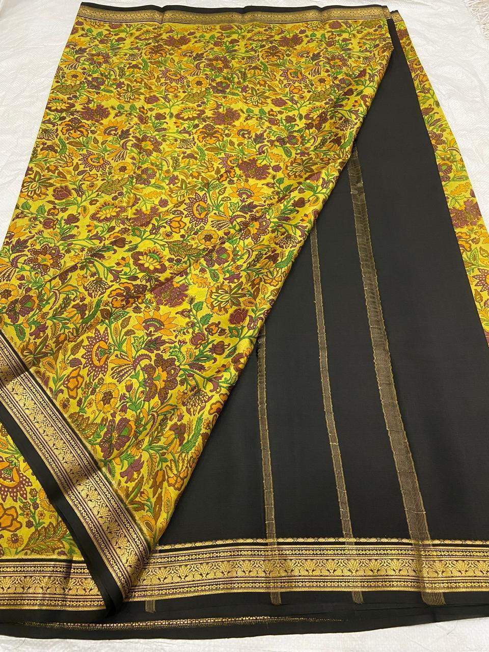Buy PAVITRA Pure Kubera Pattu Saree – Digital Print Silk Collection