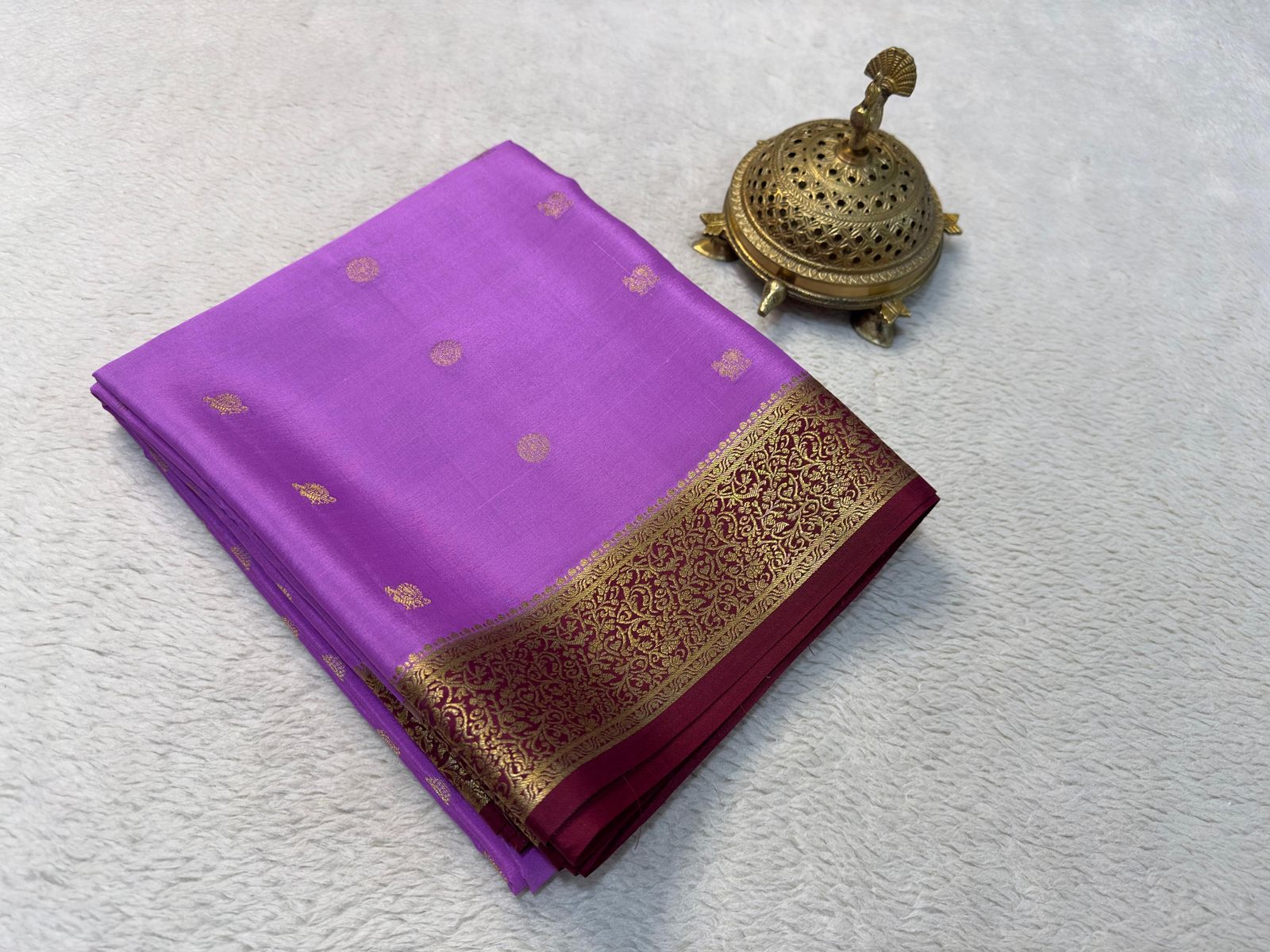 Statement Bridal Brocade Silk by Icultuer – Vibrant Patterns, Magnificent Pallu