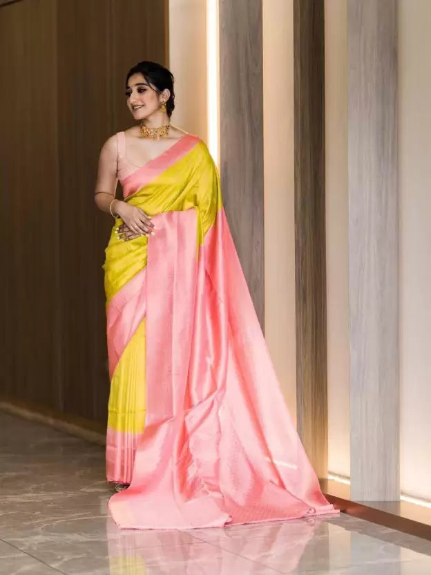 Festive Special Soft Lichi Silk Banarasi by Icultuer