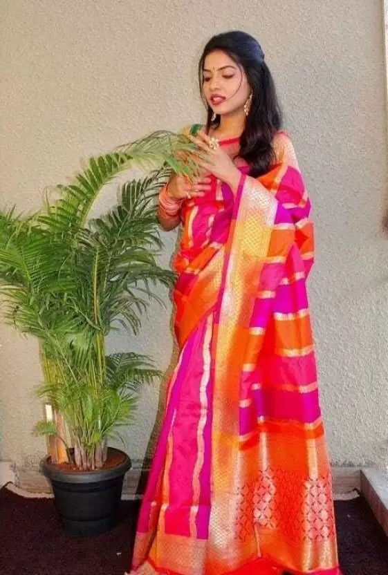 Heavy Full Zari Weaving Kanjivaram Pure Silk by Icultuer
