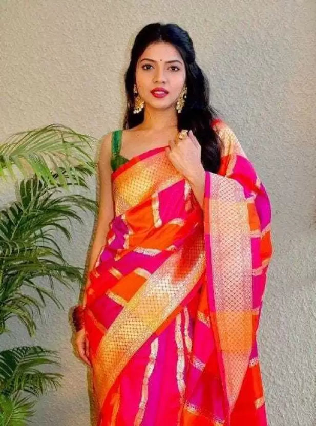 Heavy Full Zari Weaving Kanjivaram Pure Silk by Icultuer