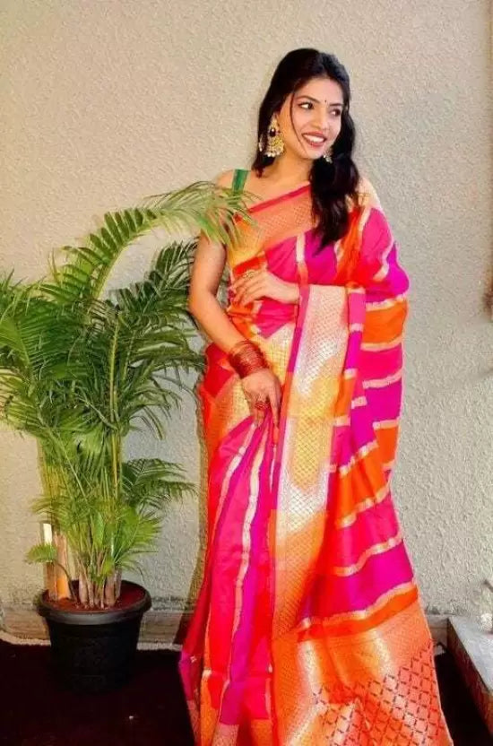 Heavy Full Zari Weaving Kanjivaram Pure Silk by Icultuer