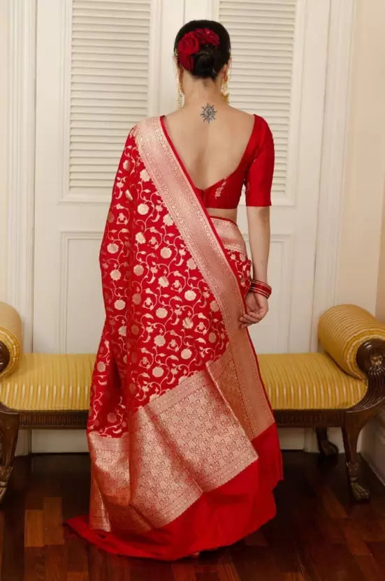 Wedding Special Zari Woven Kanjivaram Soft Silk by Icultuer