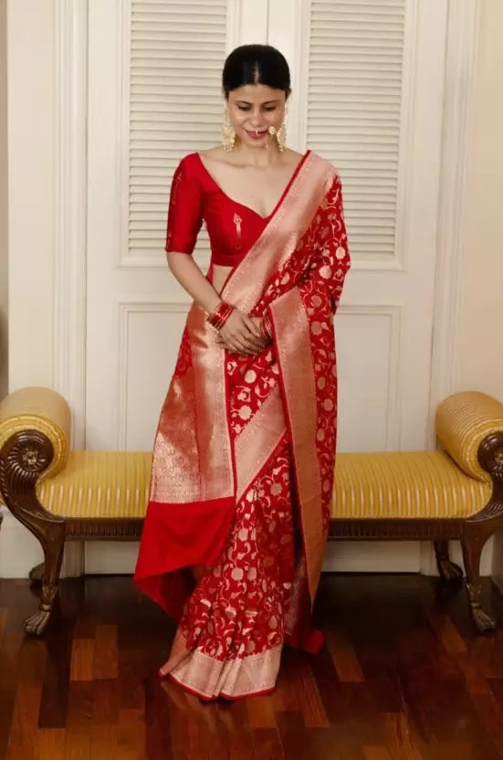 Wedding Special Zari Woven Kanjivaram Soft Silk by Icultuer