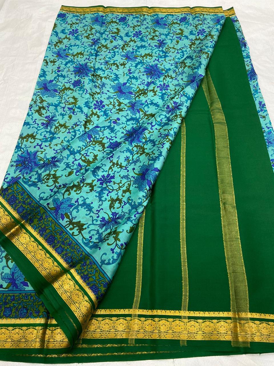 Buy PAVITRA Pure Kubera Pattu Saree – Digital Print Silk Collection