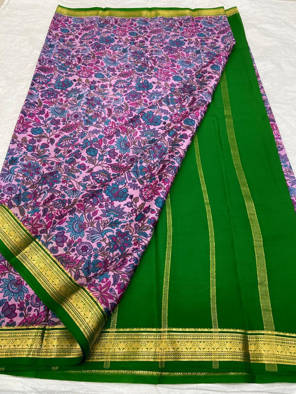 Buy PAVITRA Pure Kubera Pattu Saree – Digital Print Silk Collection