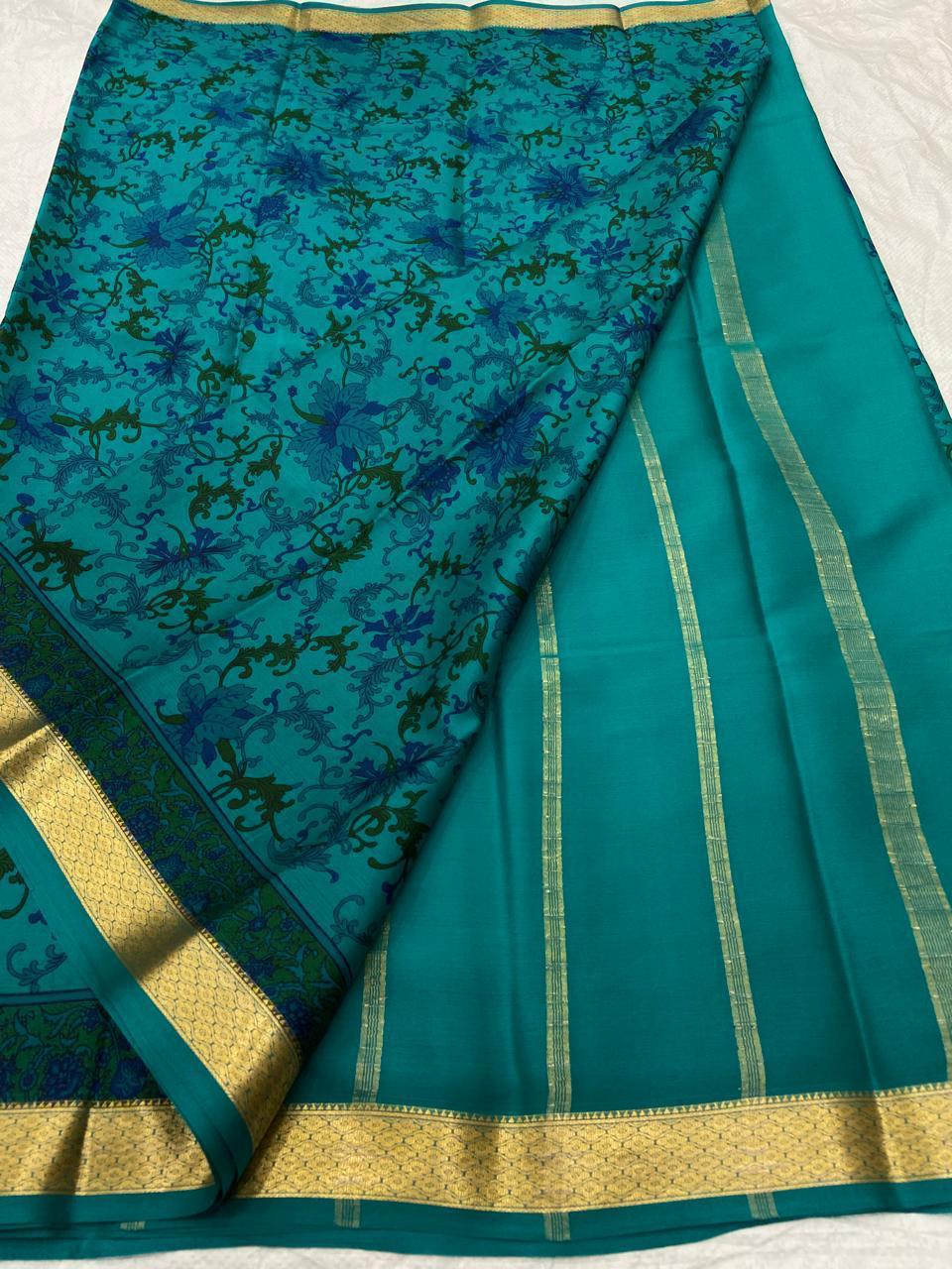 Buy PAVITRA Pure Kubera Pattu Saree – Digital Print Silk Collection