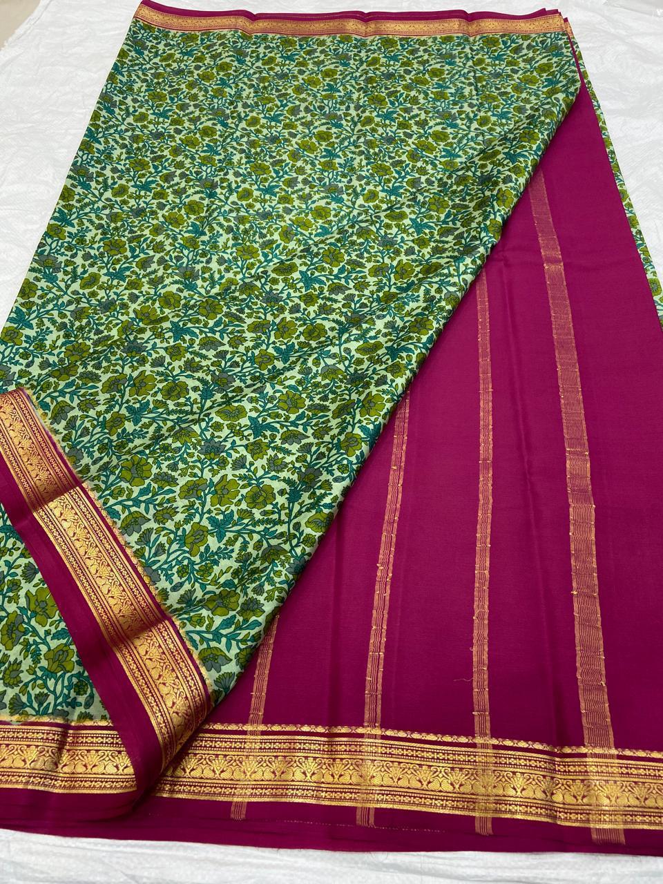 Buy PAVITRA Pure Kubera Pattu Saree – Digital Print Silk Collection