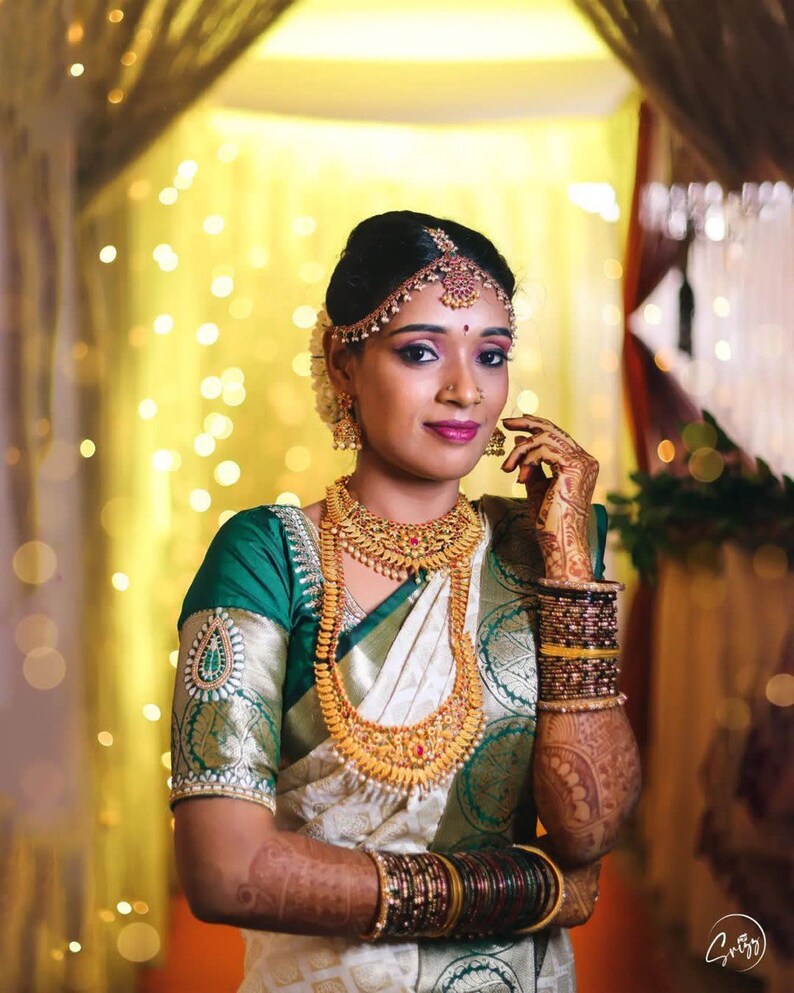 White Kanchipuram Soft Silk Banarasi by Icultuer for Wedding