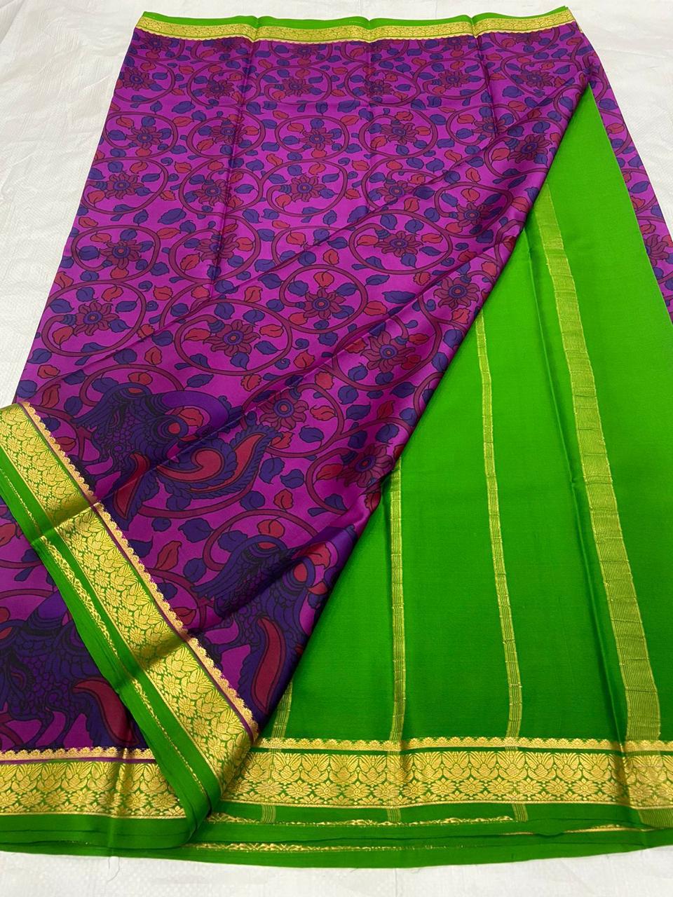 Buy PAVITRA Pure Kubera Pattu Saree – Digital Print Silk Collection