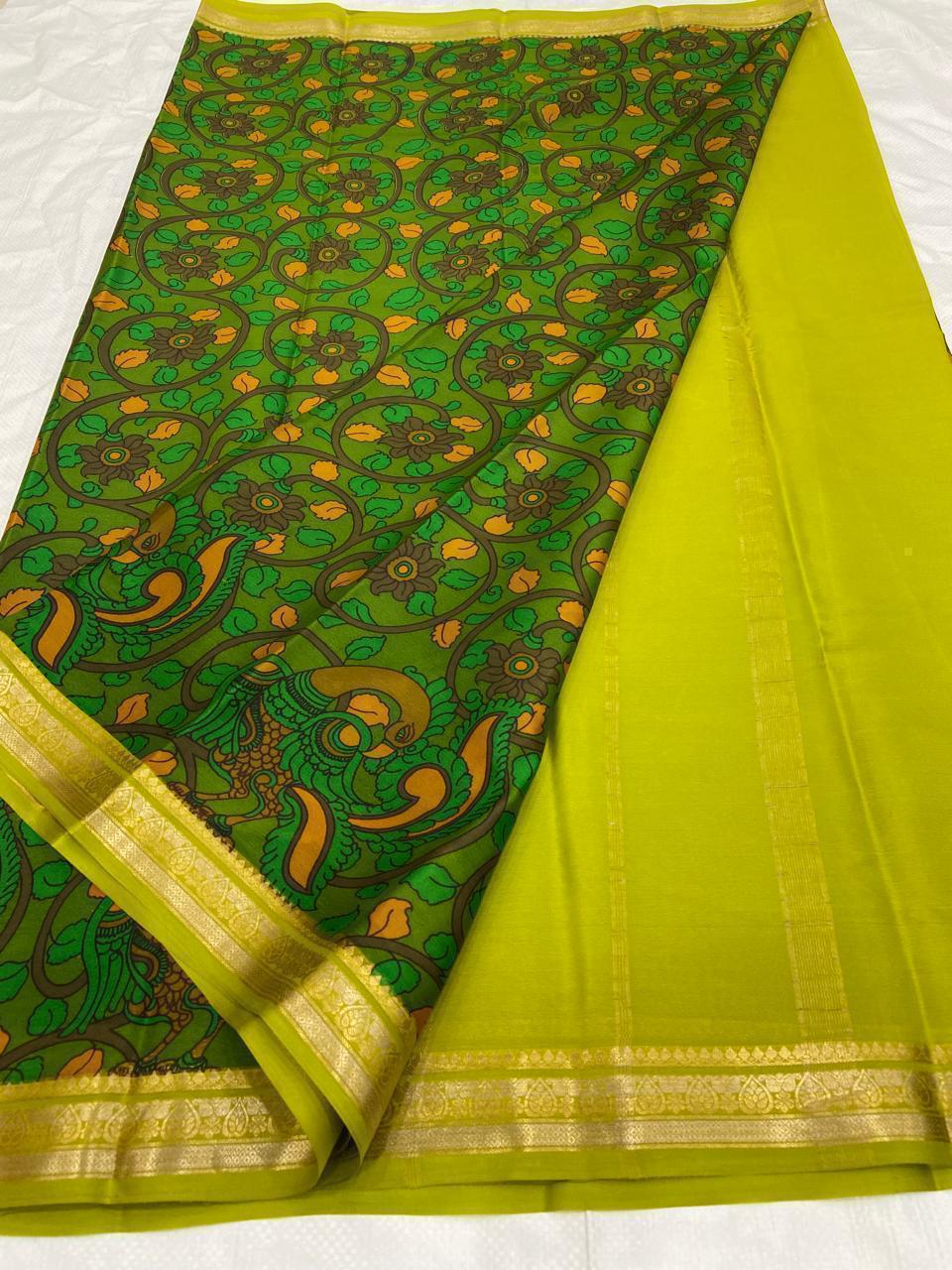 Buy PAVITRA Pure Kubera Pattu Saree – Digital Print Silk Collection