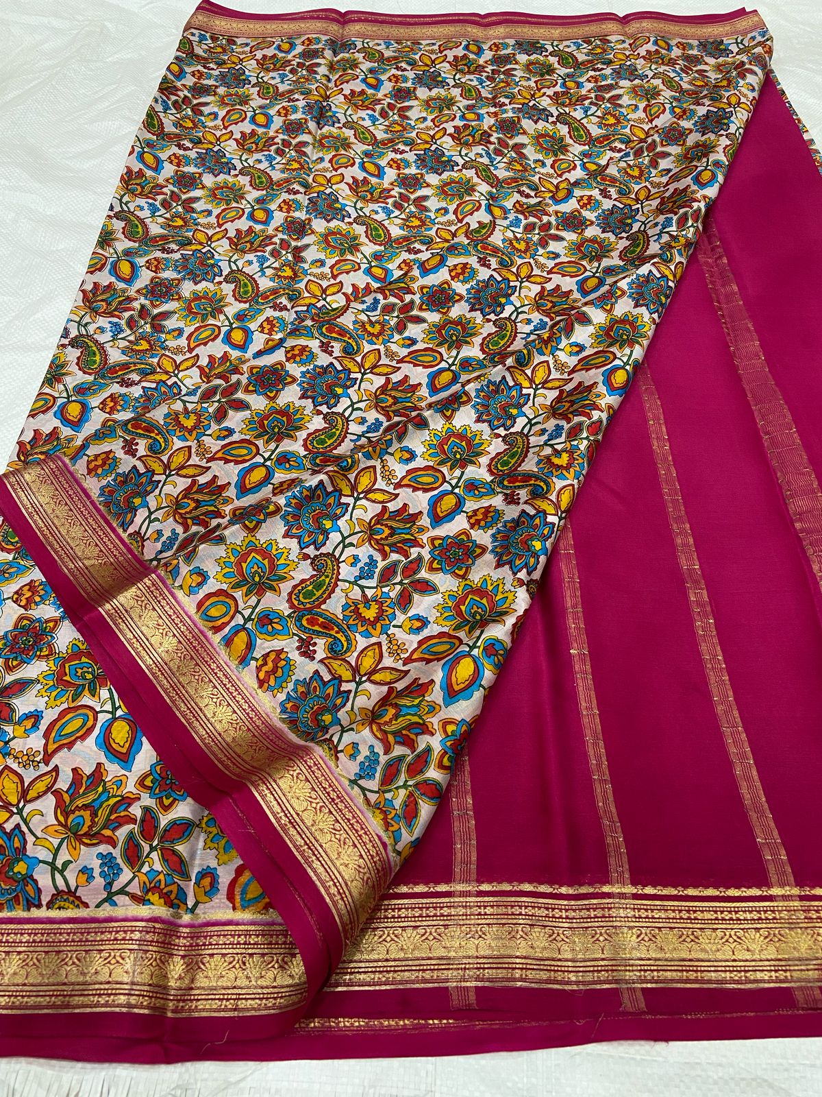Buy PAVITRA Pure Kubera Pattu Saree – Digital Print Silk Collection