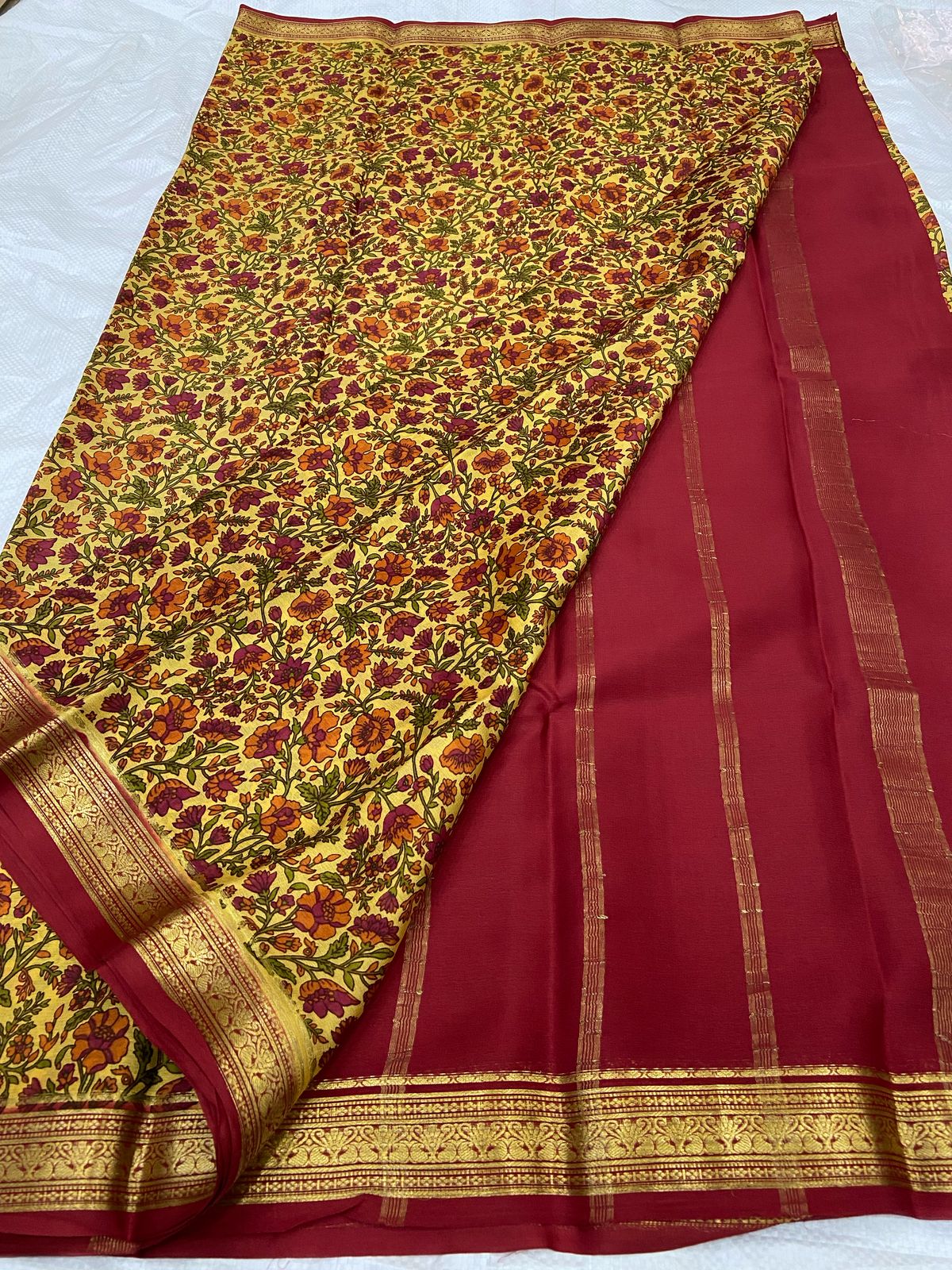 Buy PAVITRA Pure Kubera Pattu Saree – Digital Print Silk Collection