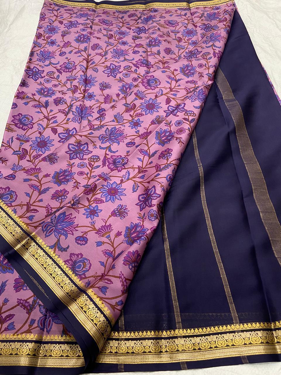 Buy PAVITRA Pure Kubera Pattu Saree – Digital Print Silk Collection