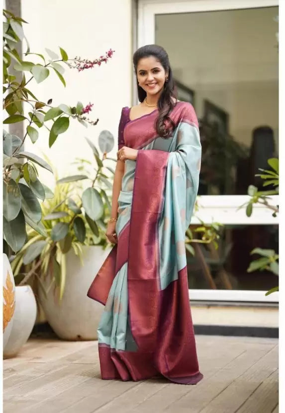 Wedding Wear Zari Weaving Banarasi Jacquard by Icultuer