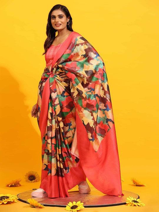 Kubera Pattu Luxe: Digital Patterned Saree