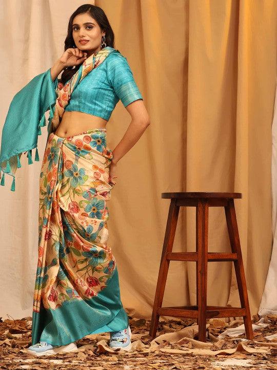 Graceful Pavitra Kubera Pattu Digital Print Saree